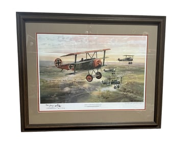 Hans Georg von der Osten WWI Pilot Signed Print / Kenneth McDonough 129/850