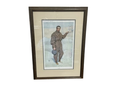 Claude Grahame-White British Aviator Framed Vanity Fair