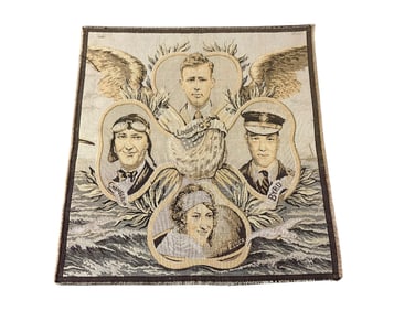 Charles Lindbergh Aviation Pilots Tapestry