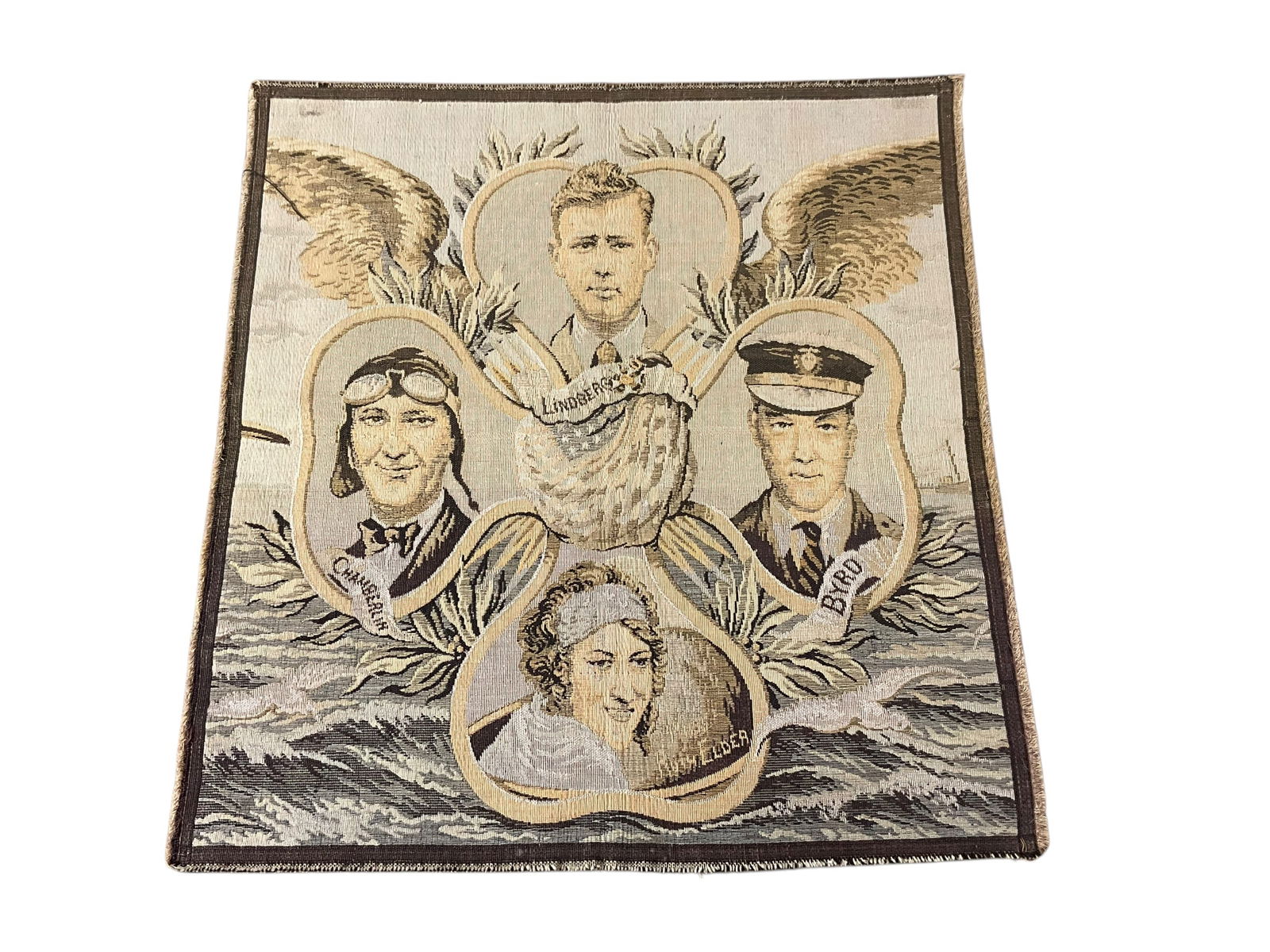Charles Lindbergh Aviation Pilots Tapestry (1 of 3)