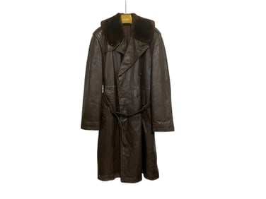 Vintage U.S. Navy Air Transport Leather Coat Possibly Edmund T Church Co