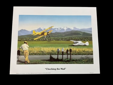 Sam Lyons Signed Print CHECKING THE MAIL