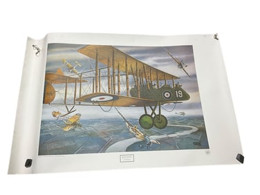 Alfred Owles 'British FE2D's Give Boelcke “A Bad Time” Print