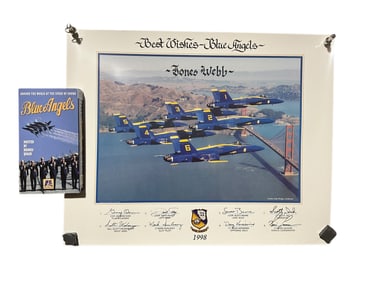 The Blue Angels 1998 Personalized Photo + VHS Tape