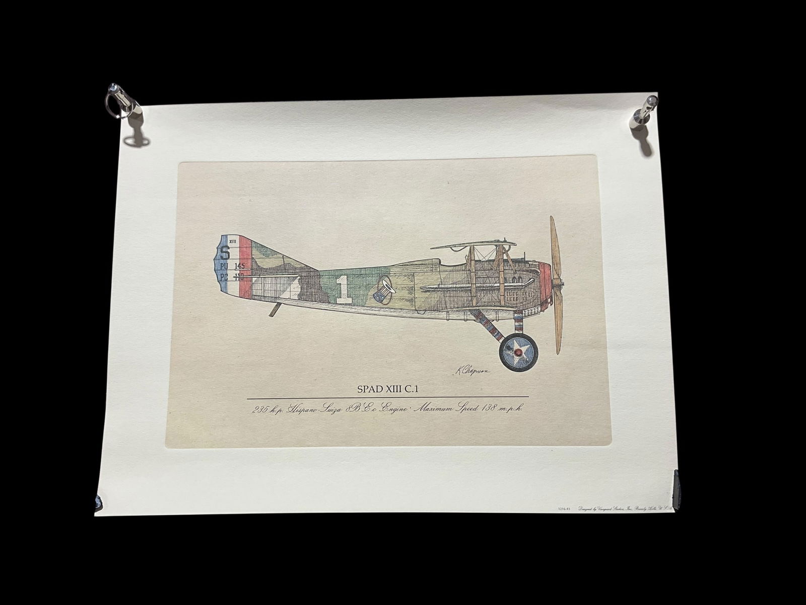 Lot Of 4 K. Chapman Aviation Prints (1 of 4)