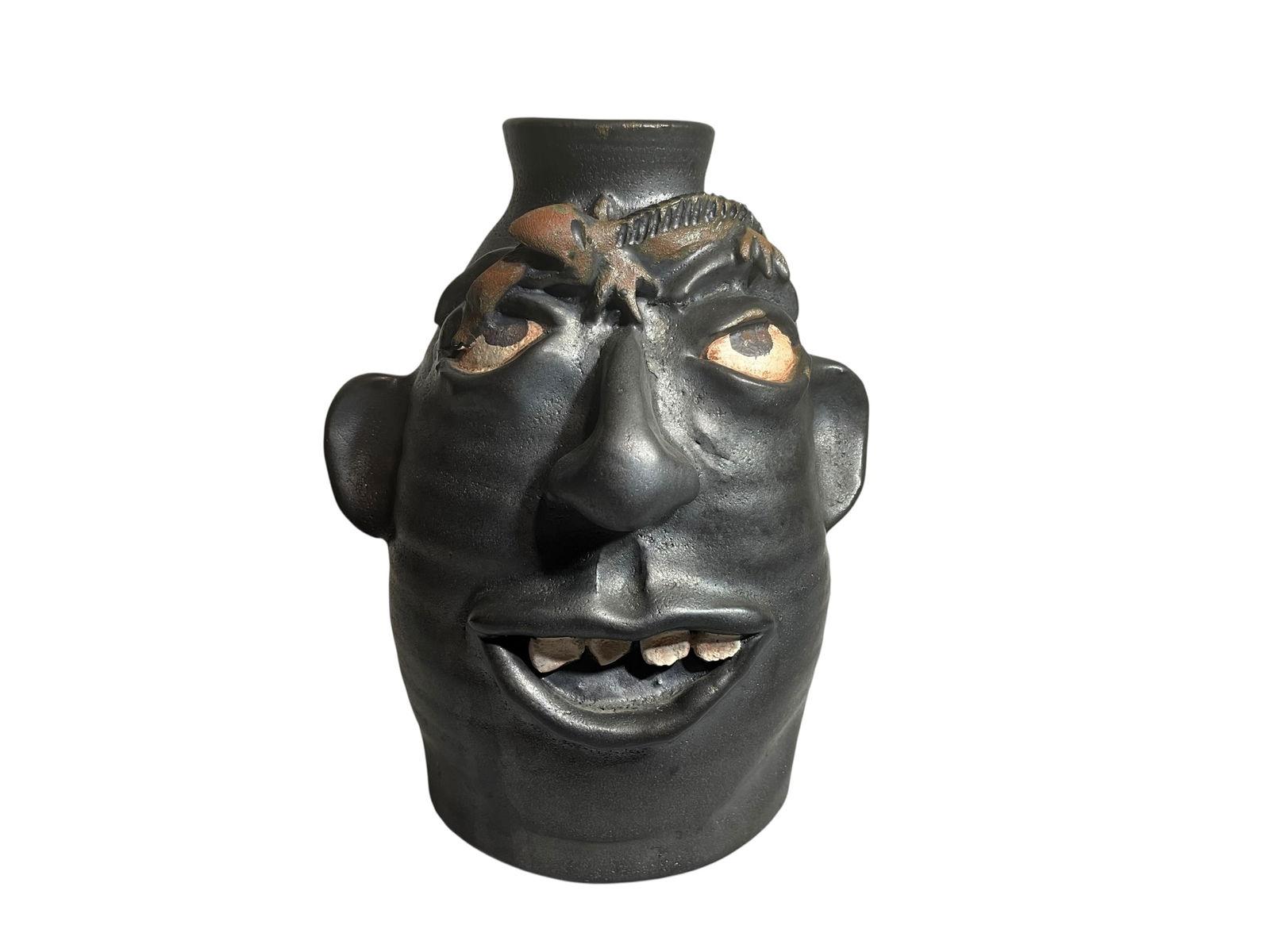 Kim Black Lizard Face Jug (1 of 4)
