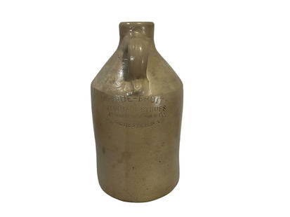 Hungerford Merchant Stoneware Jug - True Fruit: Mint condition. J. Hungerford Smith Company. True Fruit Fountain Syrups. Rochester, NY Stands 12 inches tall.