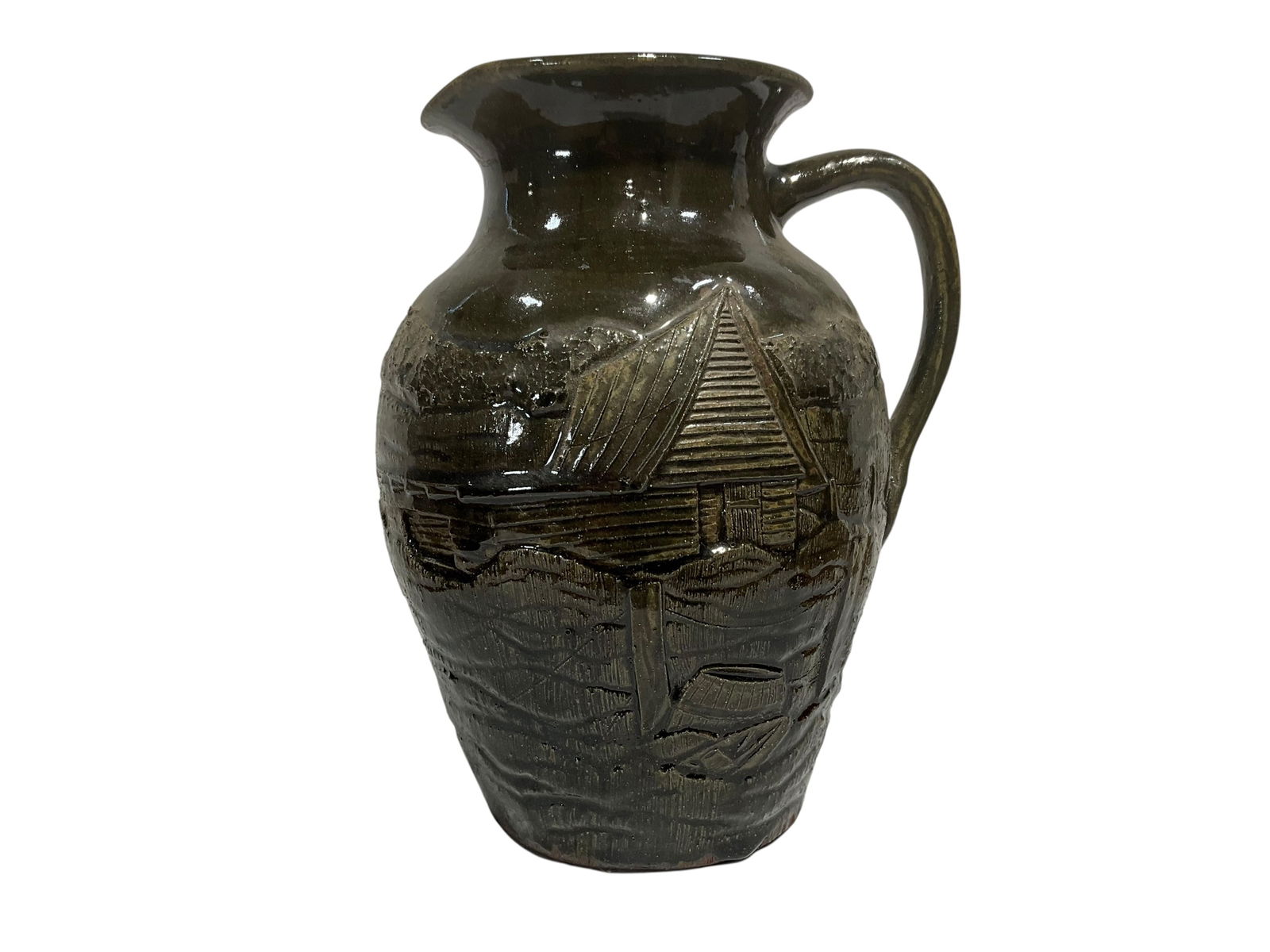 Michael & Melvin Crocker Farm Decorated Pitcher (1 of 3)