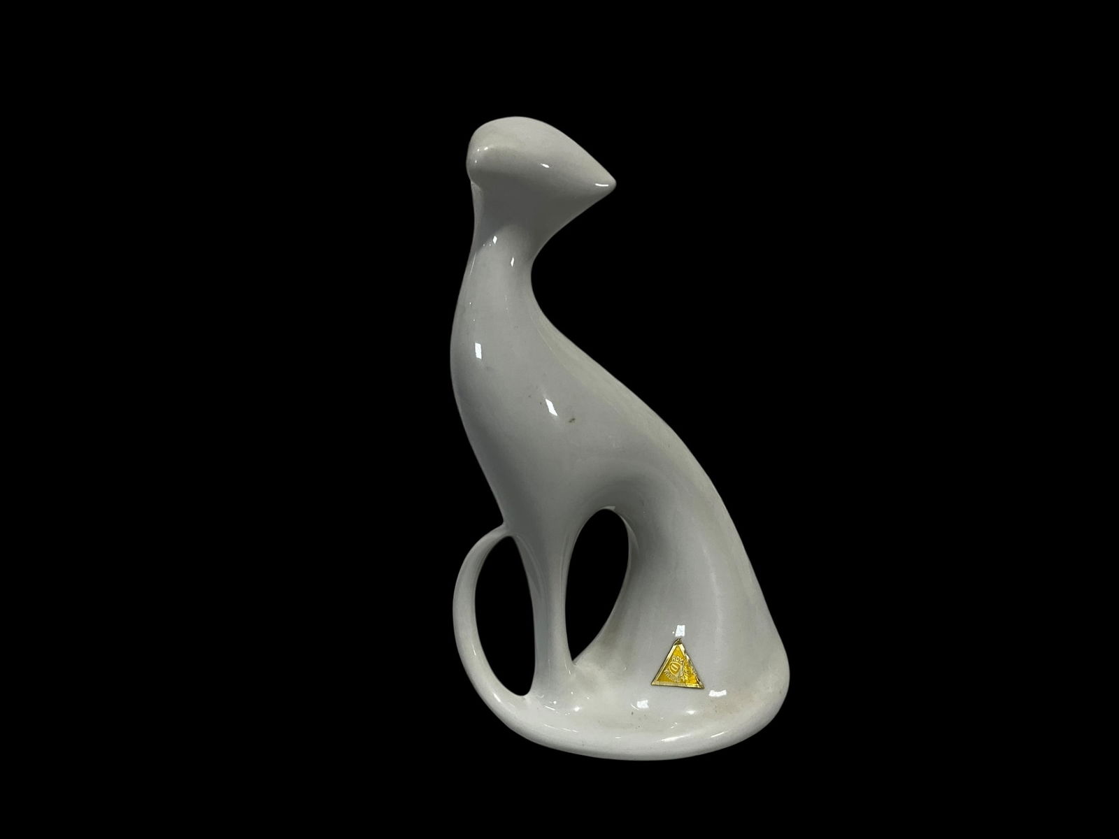 Vintage Royal Dux Cat Figurine Made In Czechoslovakia w/ Label (1 of 3)