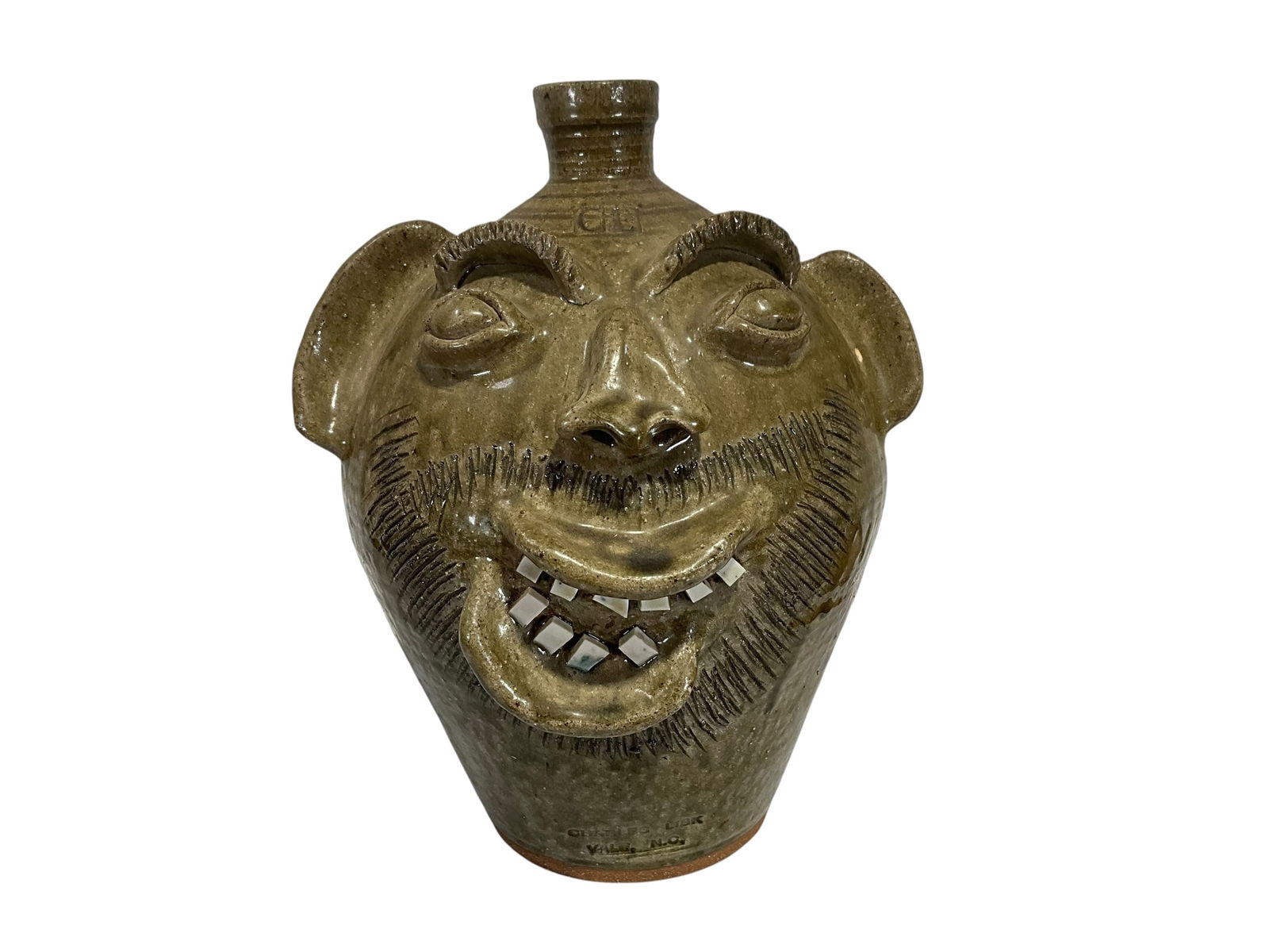 Large Charles Lisk Face Jug (1 of 5)