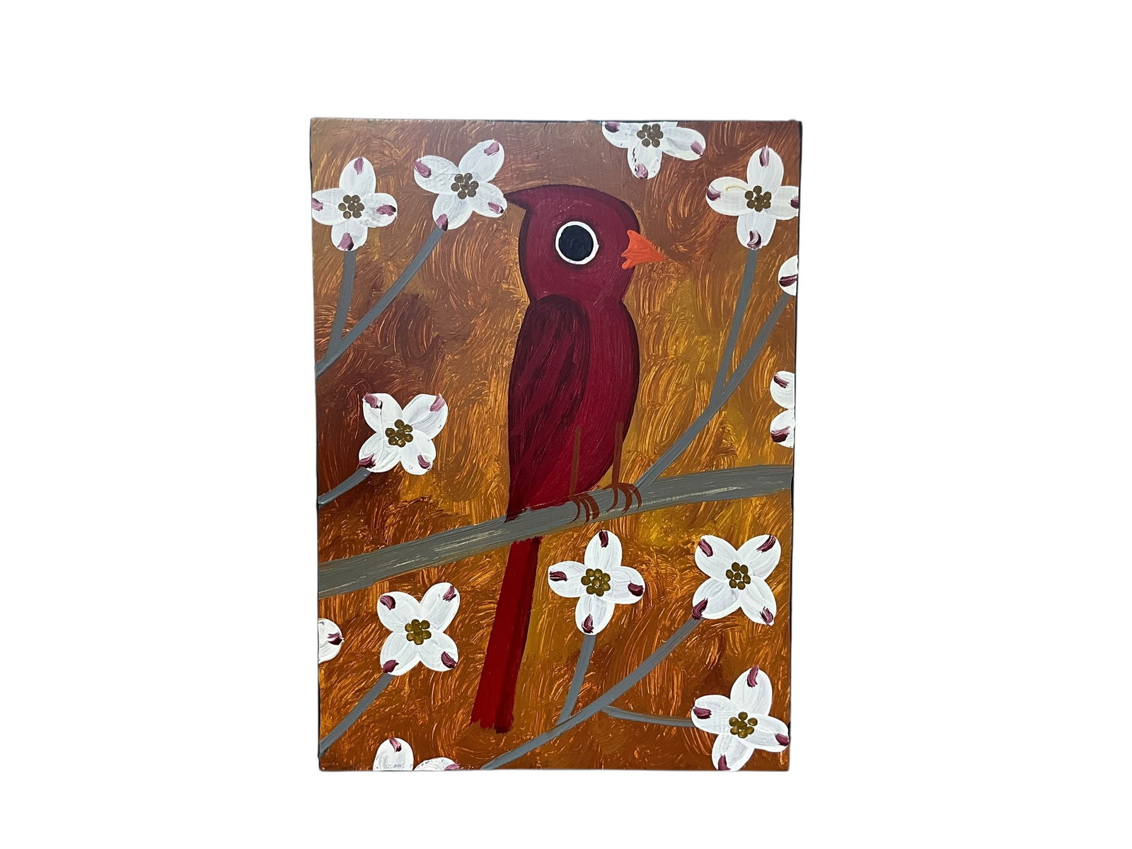 John 'Cornbread' Anderson Red Cardinal on Dogwood (1 of 2)