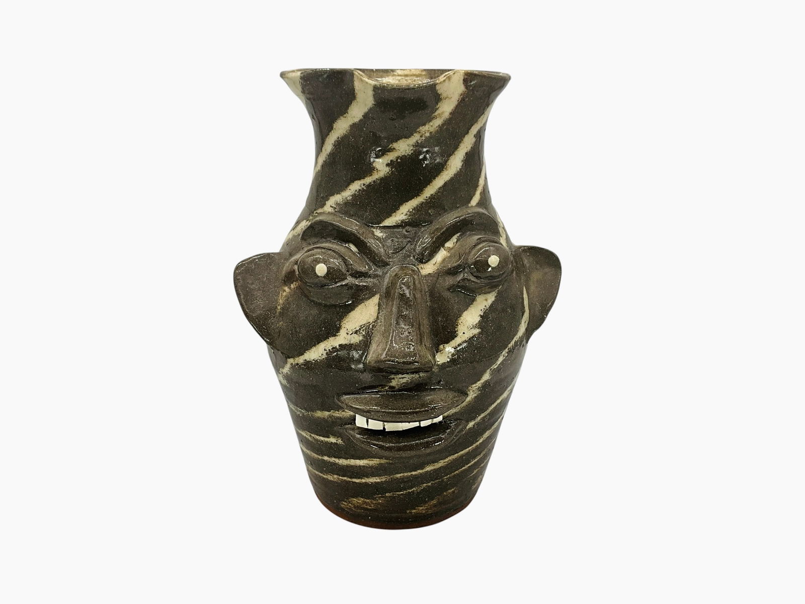 Large Walter Fleming Swirl Face Pitcher (1 of 3)