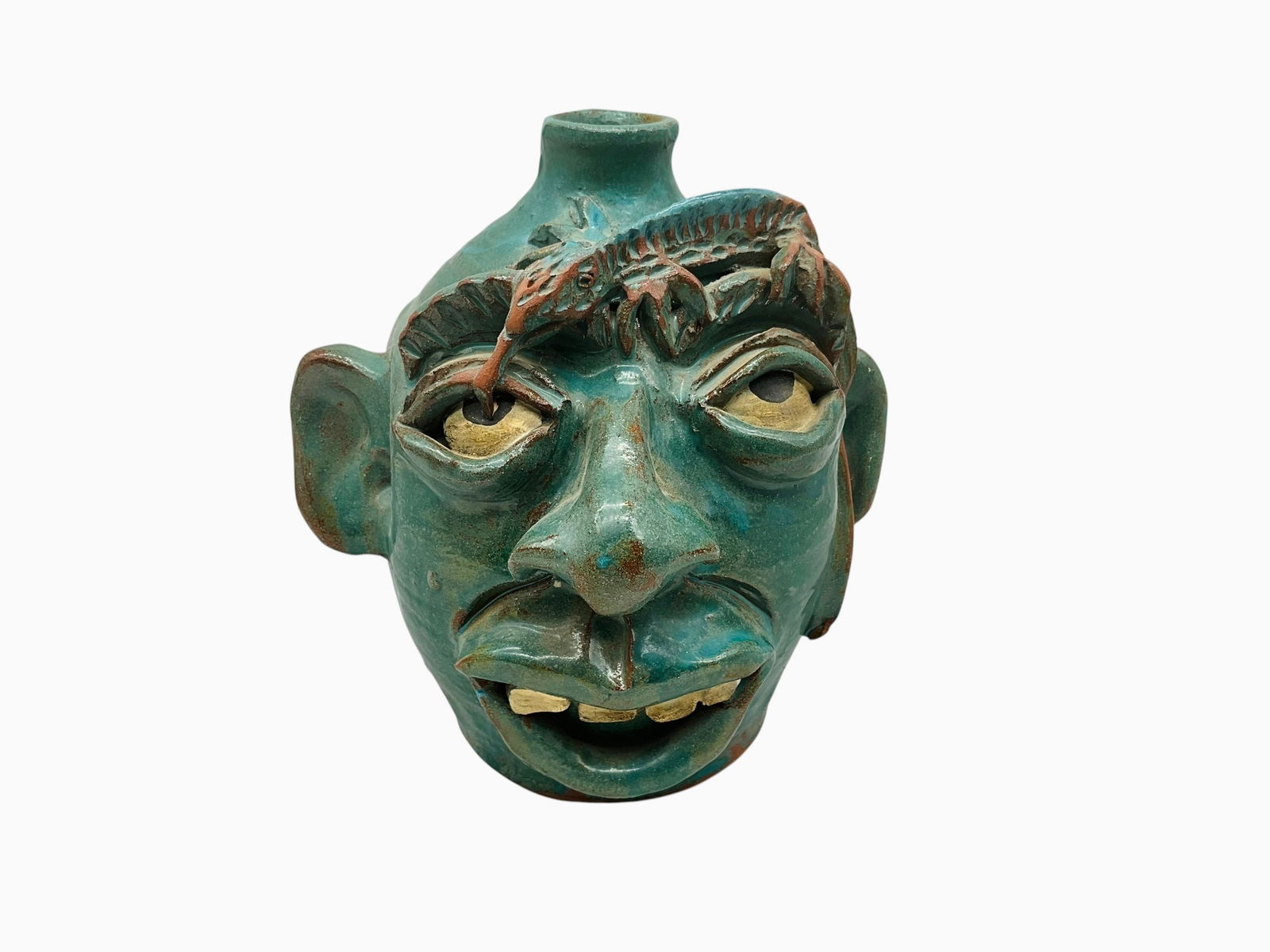 Kim Black Lizard Face Jug (1 of 4)