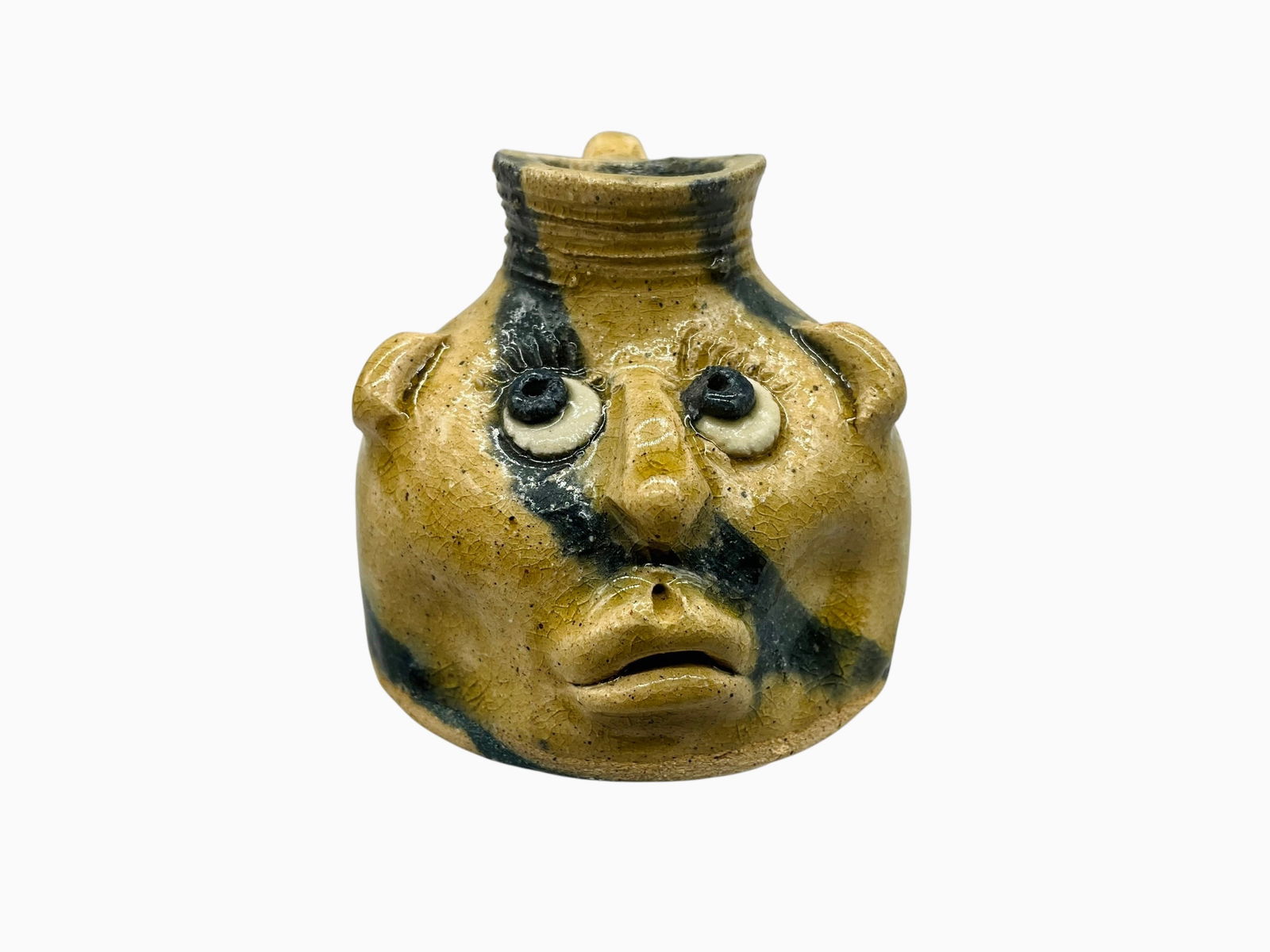 Mike Ledford Mini Swirl Face Jug (1 of 3)