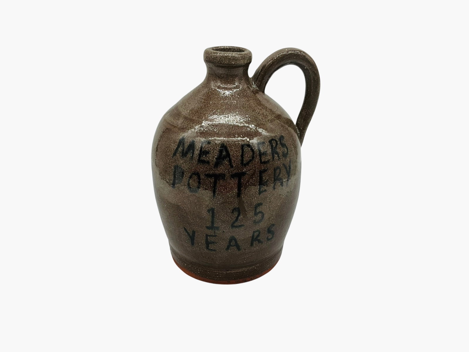 Stanley Irvin Meaders Pottery 125 Years Jug: Mint Condition. Signed and dated on bottom. Stands 7.5 inches tall and approximately 5.25 inches wide.