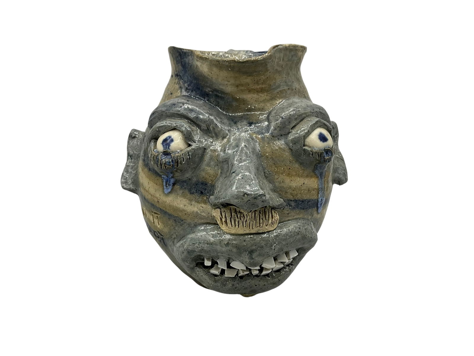 Marie Rogers Tri Color Swirl Face Pitcher (1 of 5)