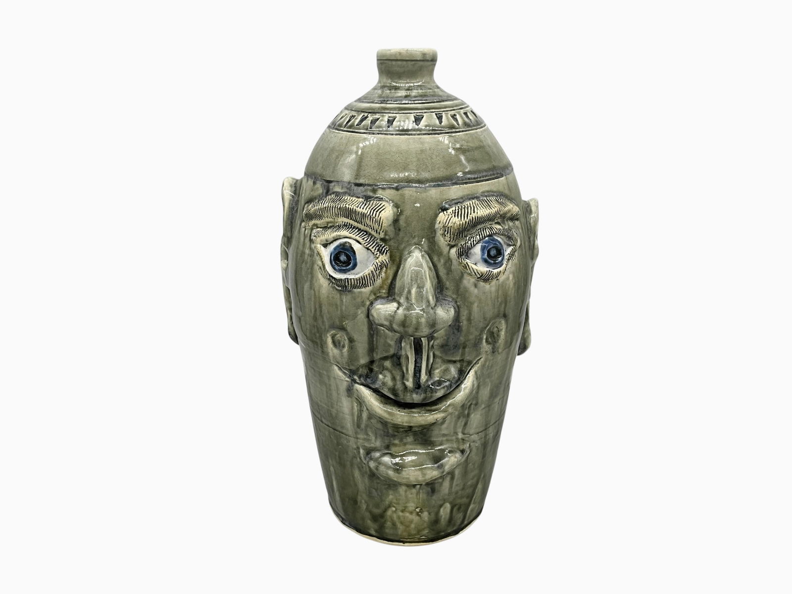 Large Bobby Gaither Face Jug (1 of 3)