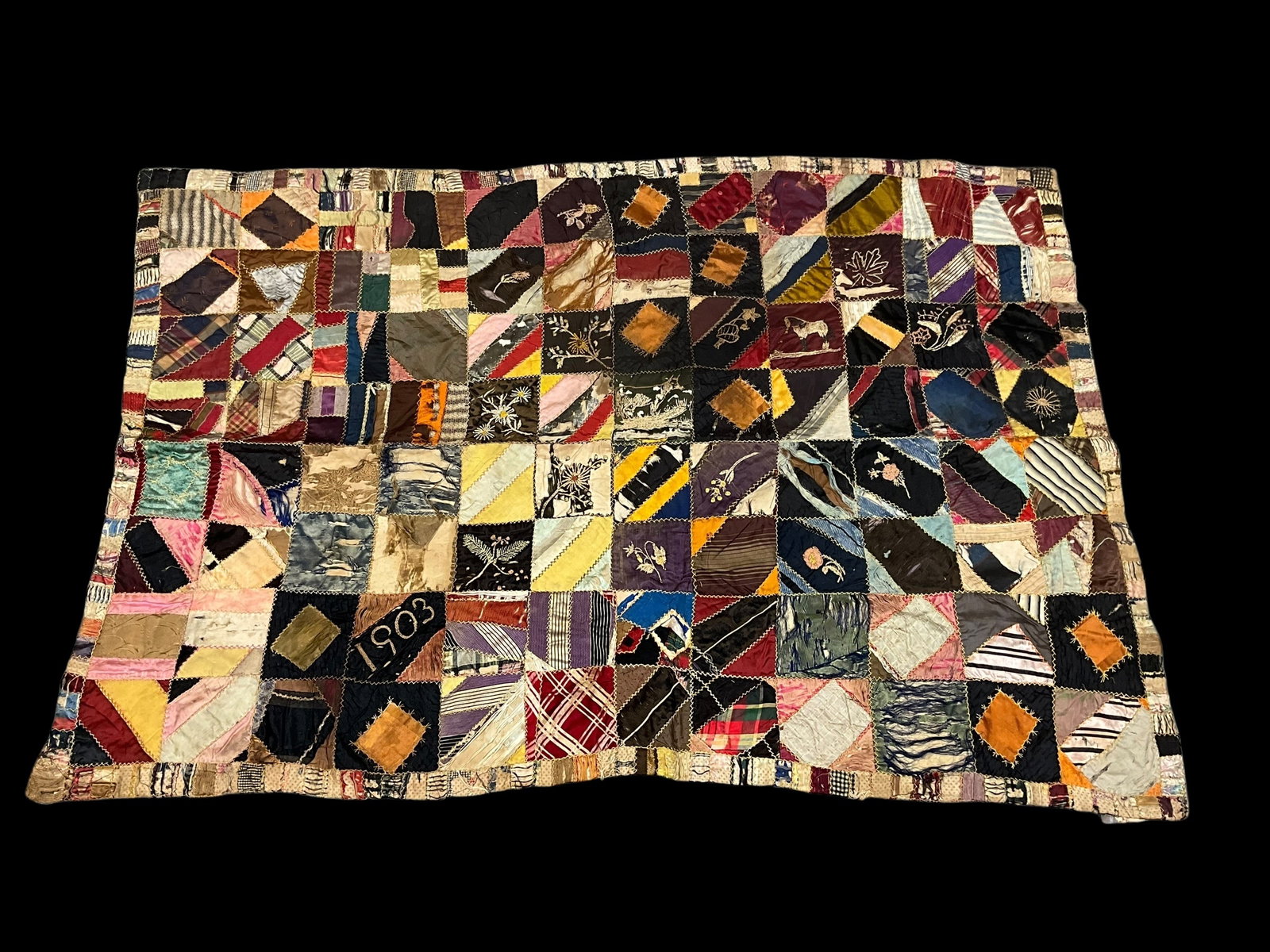 1903 Antique Quilt With Tag (1 of 7)