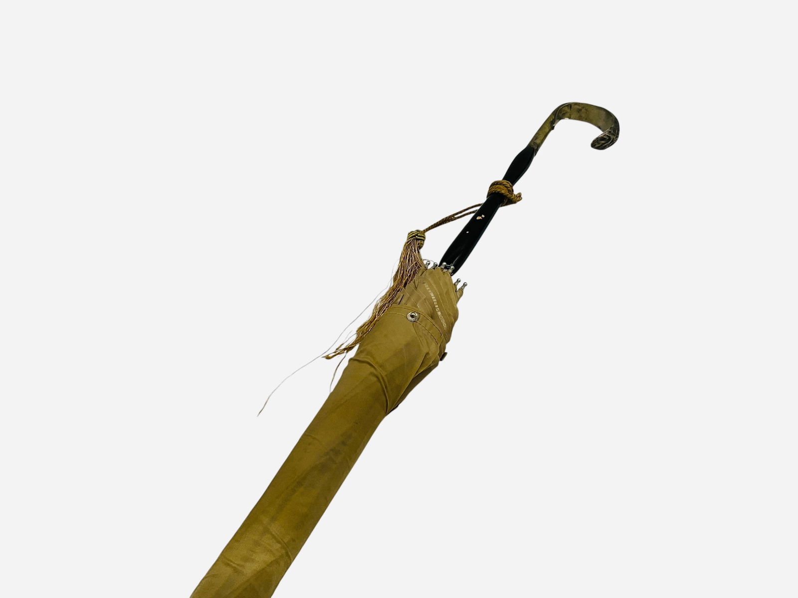 Vintage NAILON .800 Silver Handled Umbrella With Cover (1 of 8)