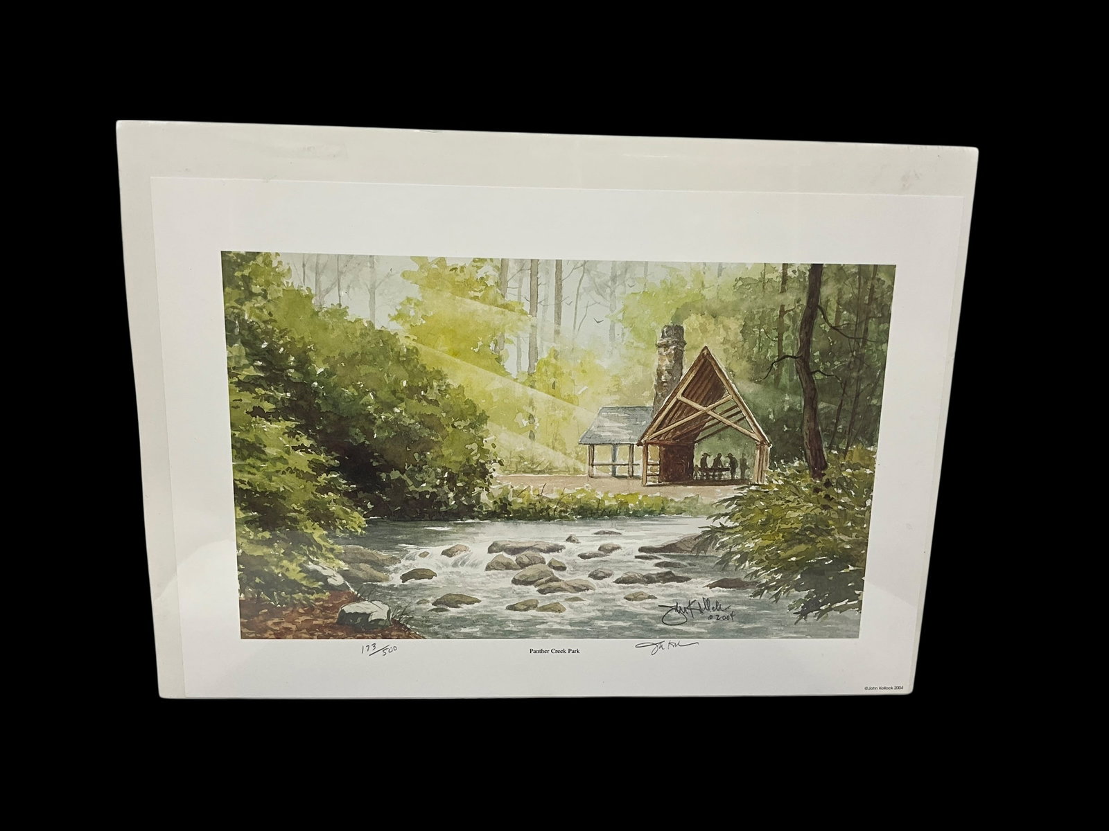 John Kollock Sealed Print Signed Numbered PANTHER CREEK PARK (1 of 2)