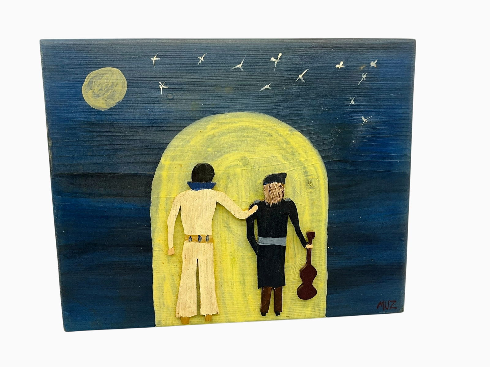 Elvis & John Folk Art Painting (1 of 2)