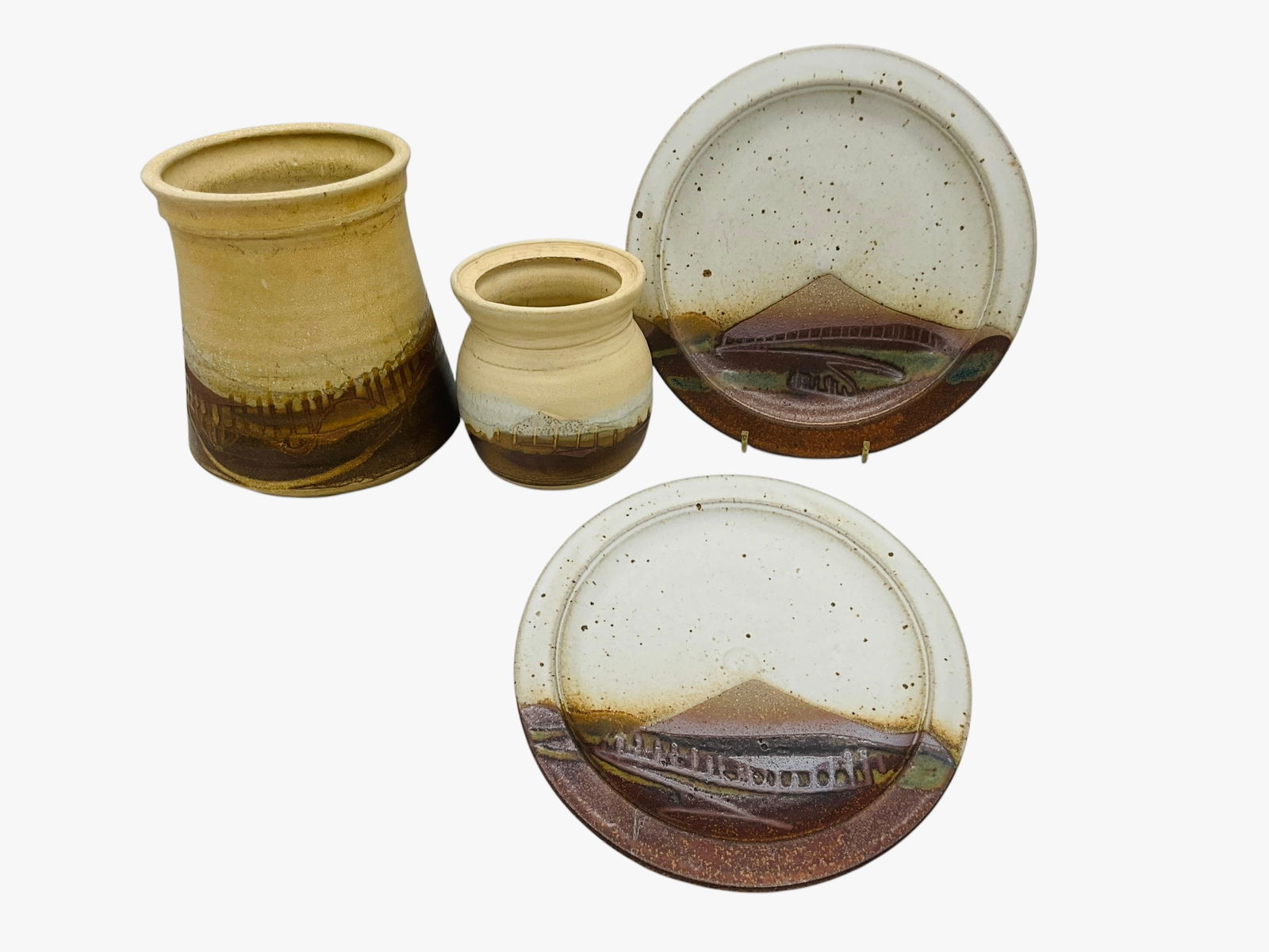 Four Pieces Studio Pottery - Maker Unknown (1 of 2)