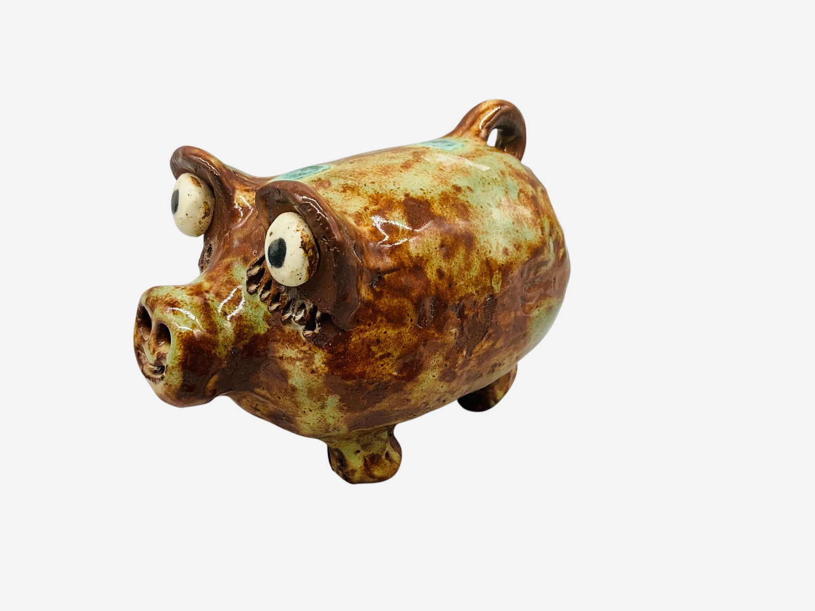 Brenda Rogers Folk Pottery Pig (1 of 4)