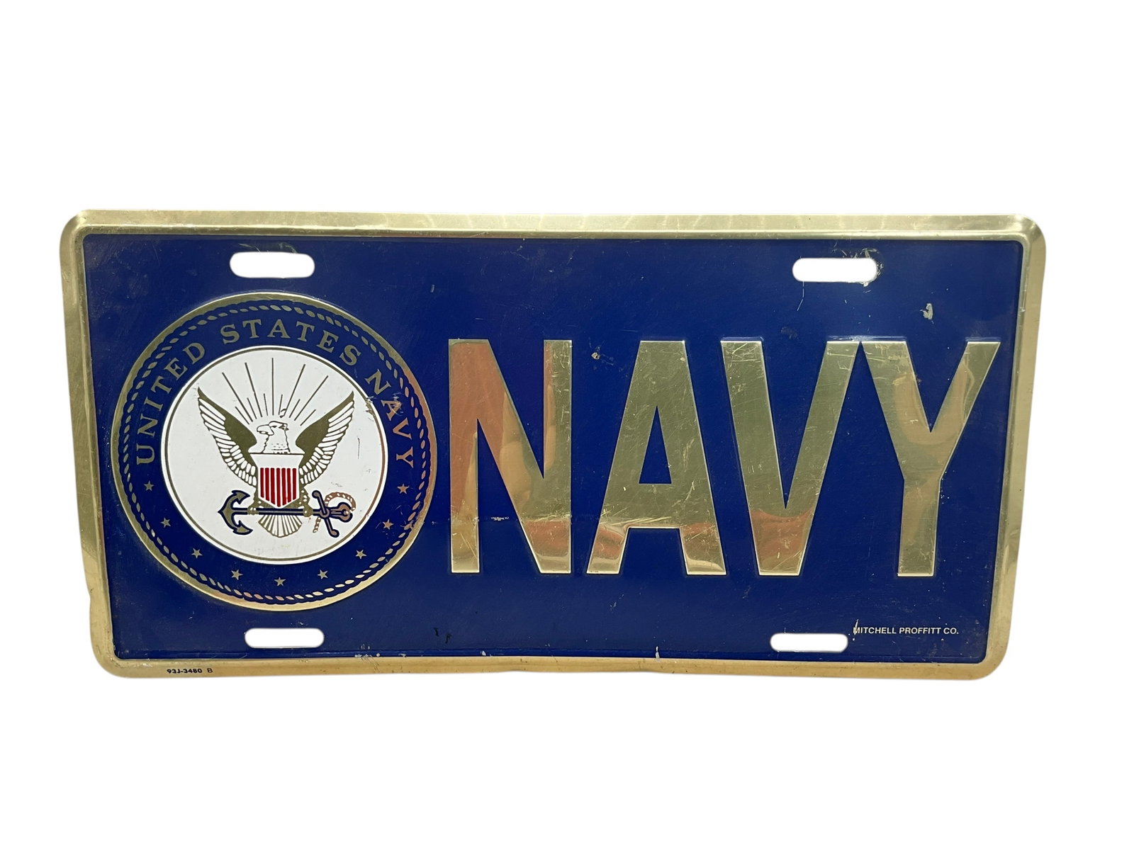 United States Navy Auto License Plate Tag (1 of 2)