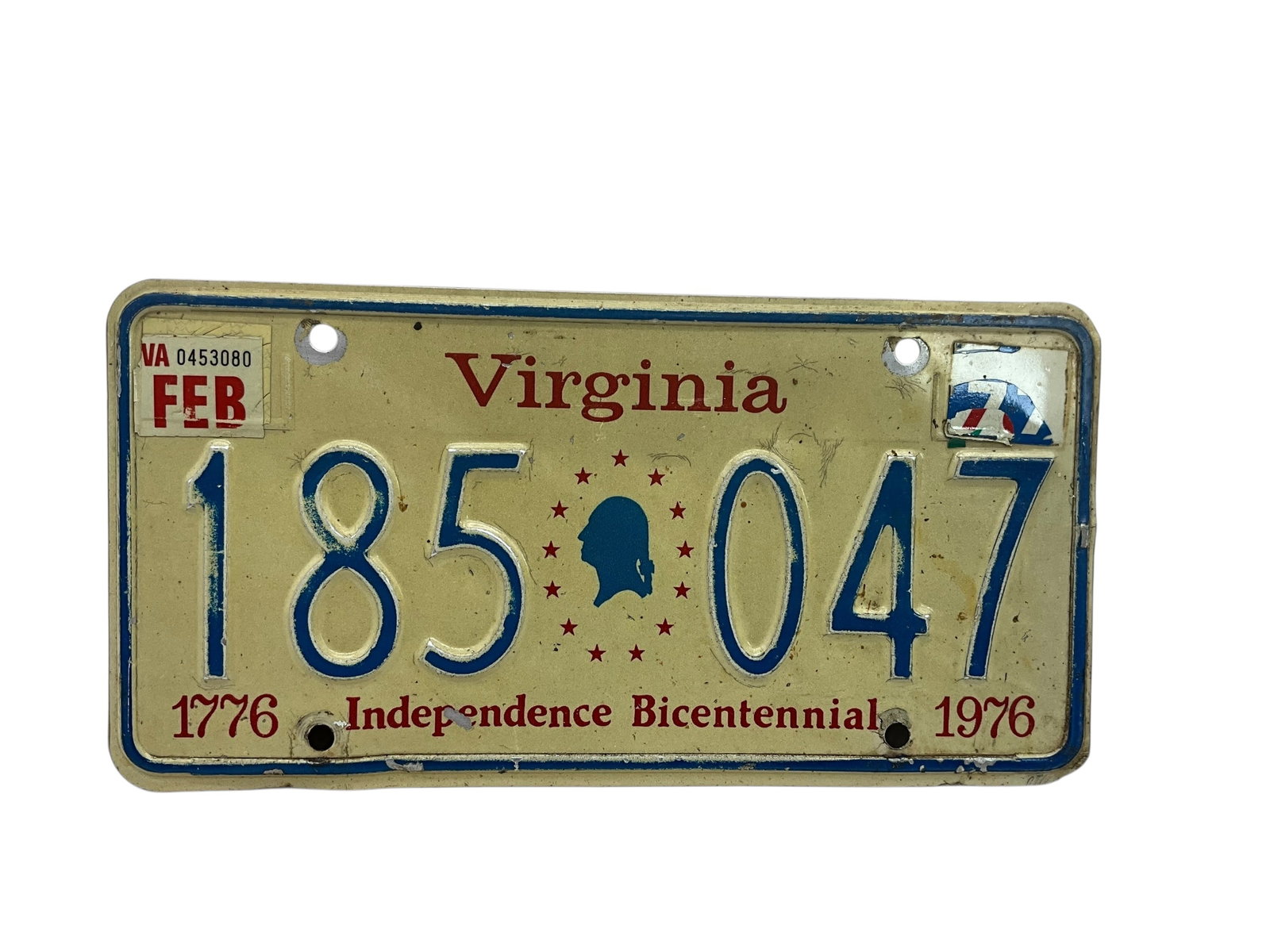 1976 Virginia Auto License Plate Tag: Used condition. See photos.