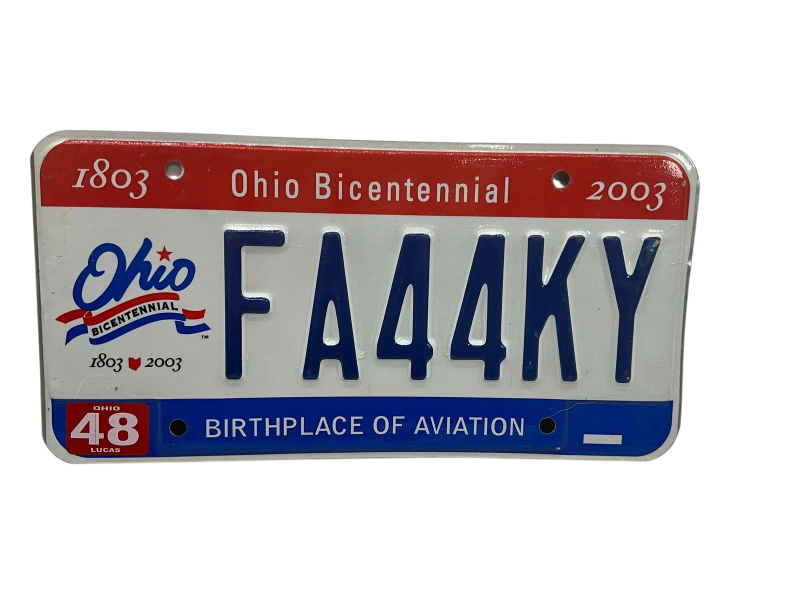 2003 Ohio Bicentennial Auto License Plate Tag (1 of 2)