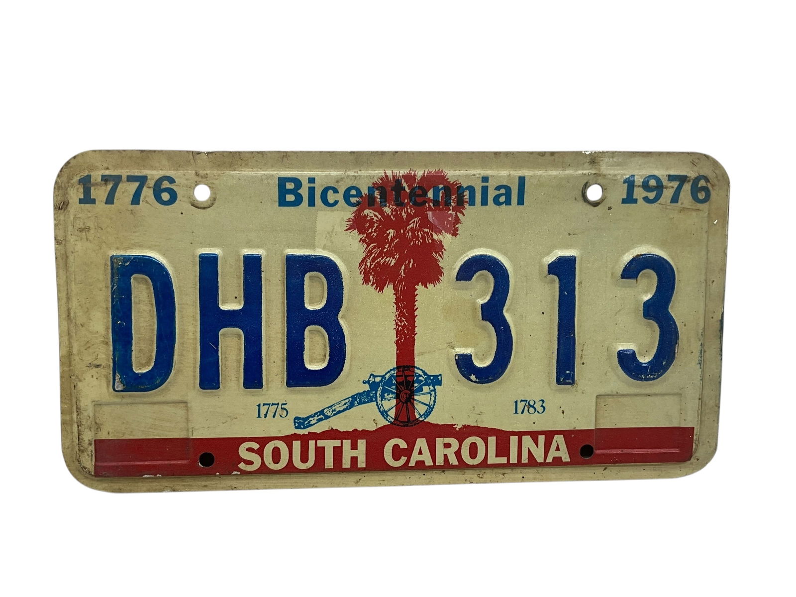 1976 South Carolina Bicentennial Auto License Plate Tag (1 of 2)