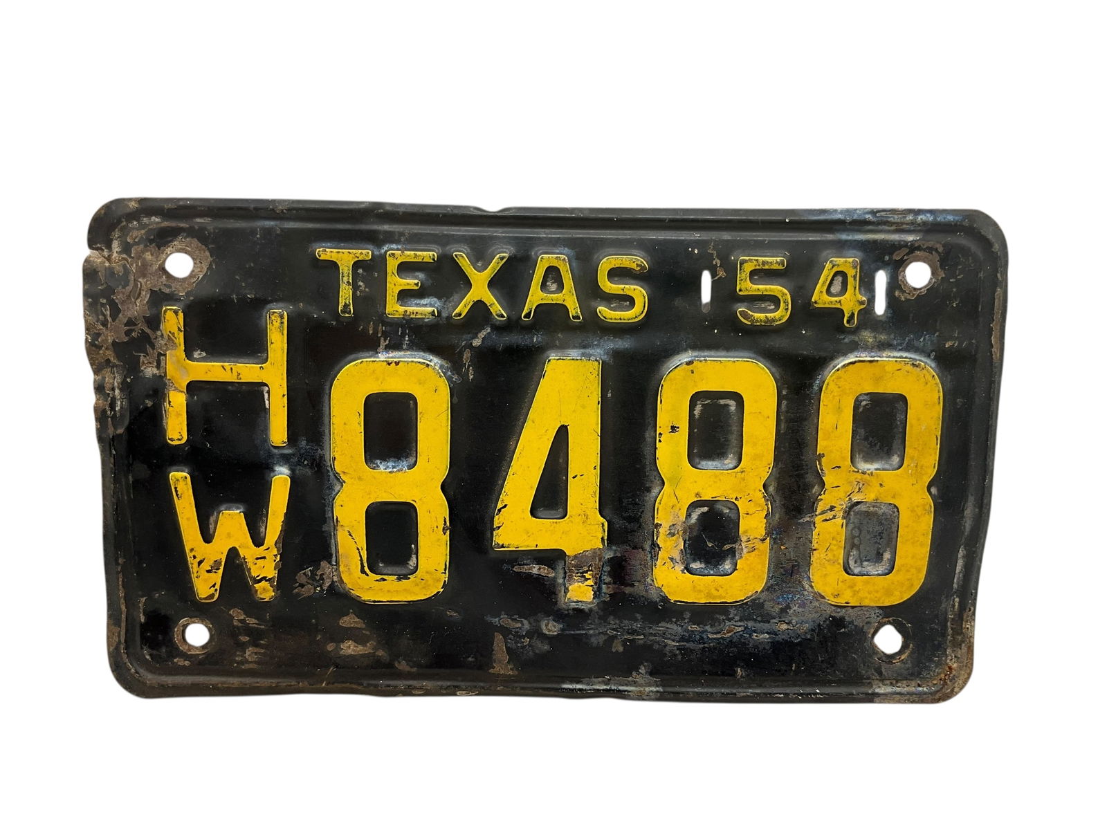 1954 Texas Auto License Plate Tag (1 of 2)