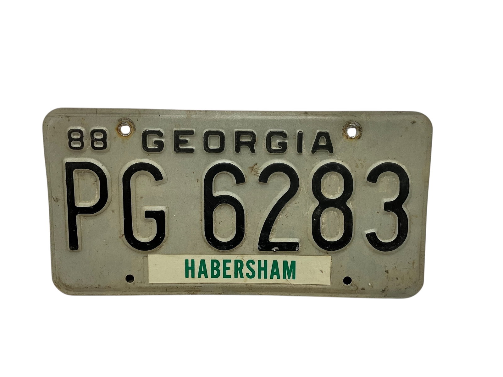 1988 Georgia Auto License Plate Tag: Used condition. See photos.