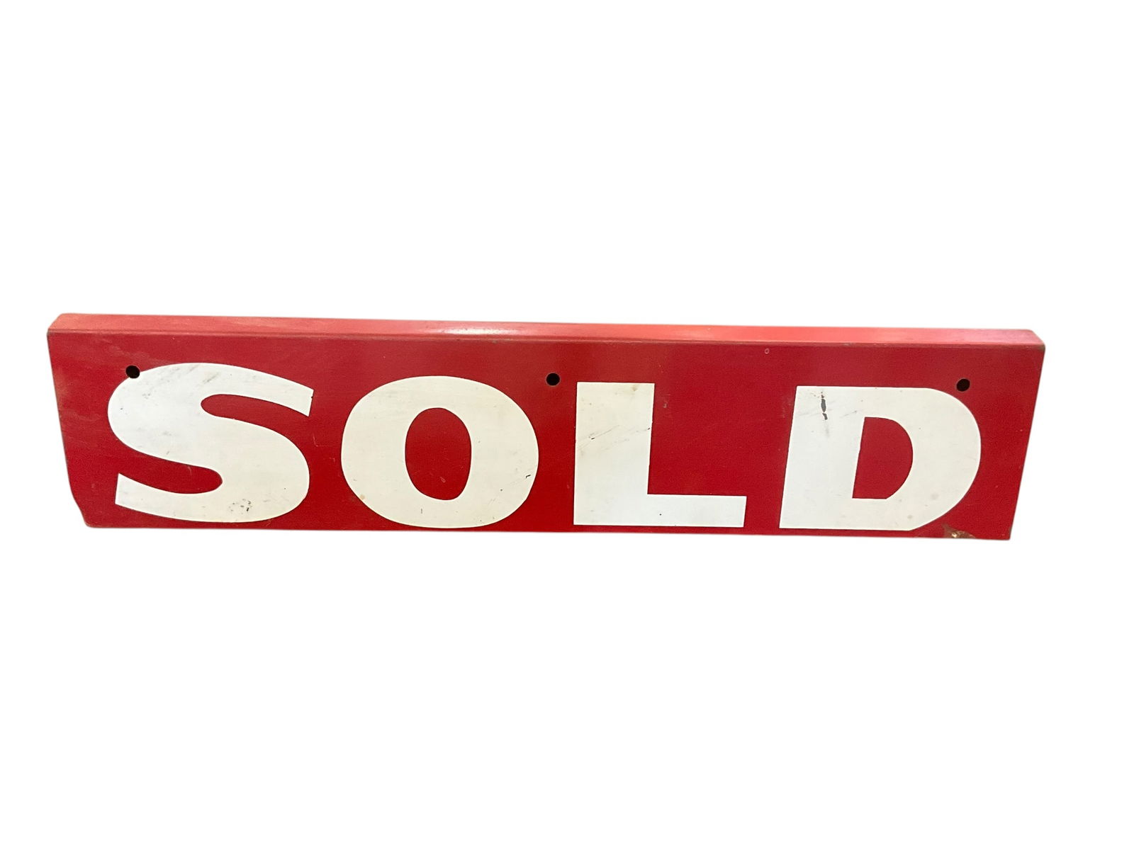 Vintage Metal SOLD Double Sided Topper Sign (1 of 4)