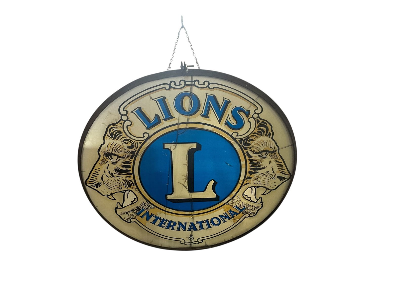 Lions Club International Double Sided Metal Sign (1 of 6)