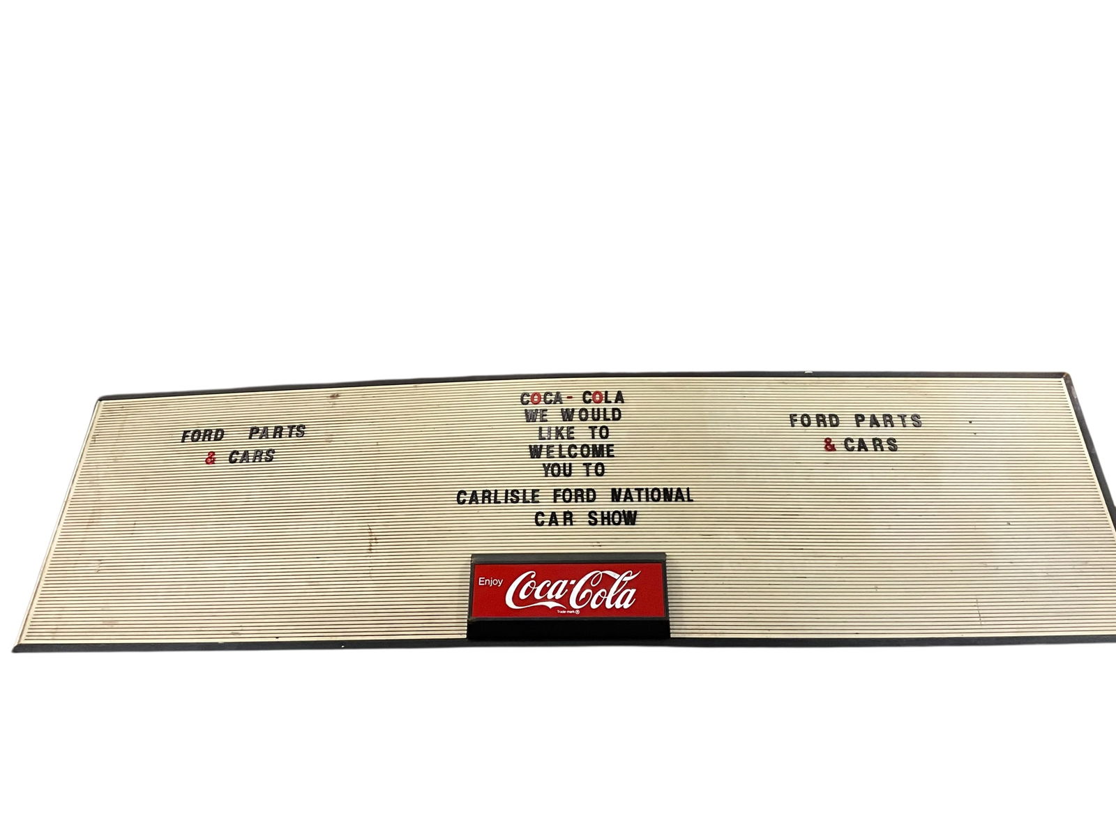 Vintage Coca Cola / Ford Menu Board Changeable Letter Sign / 6 Foot Wide (1 of 7)