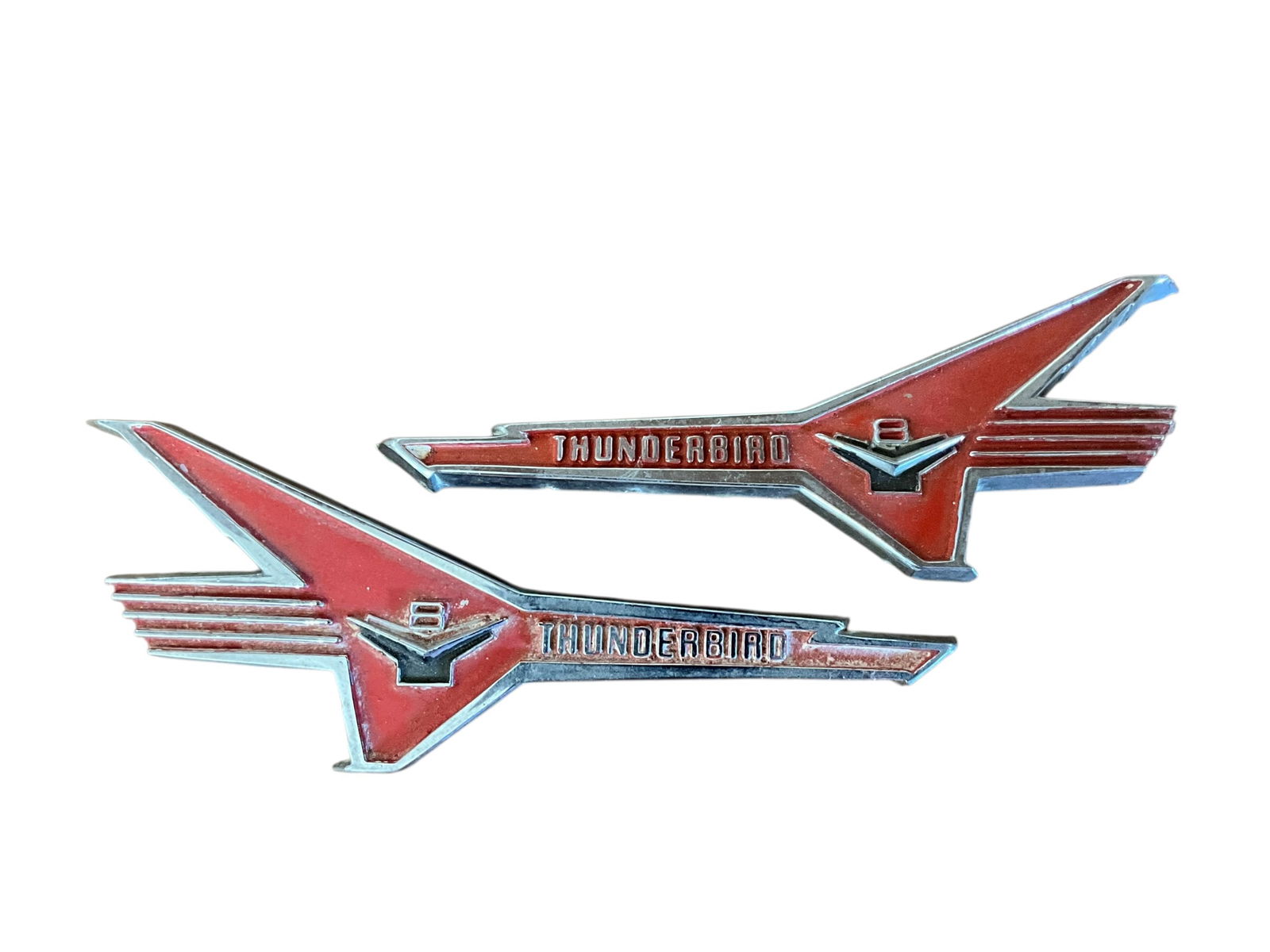 Pair 1956 Ford Thunderbird Emblems BJ-16228-A (1 of 2)