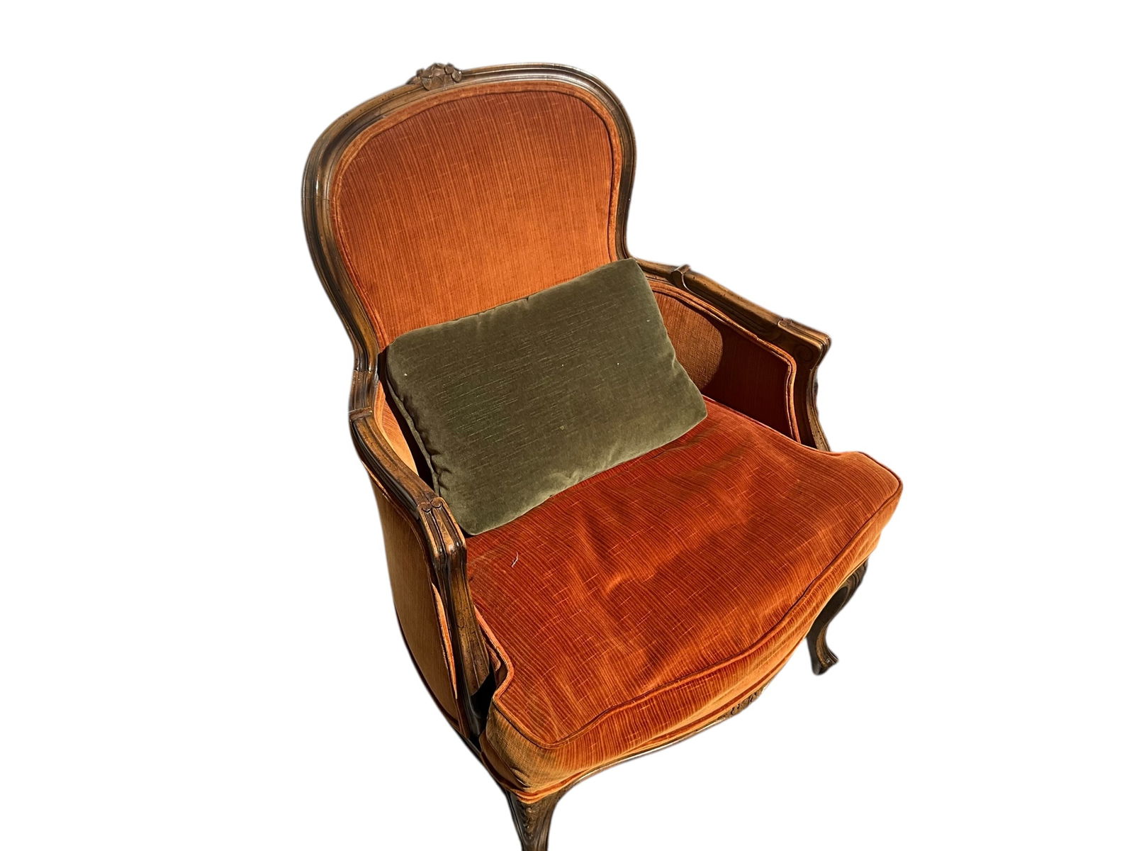 Burnt Orange Velvet Chair - Century Chair Company (1 of 5)