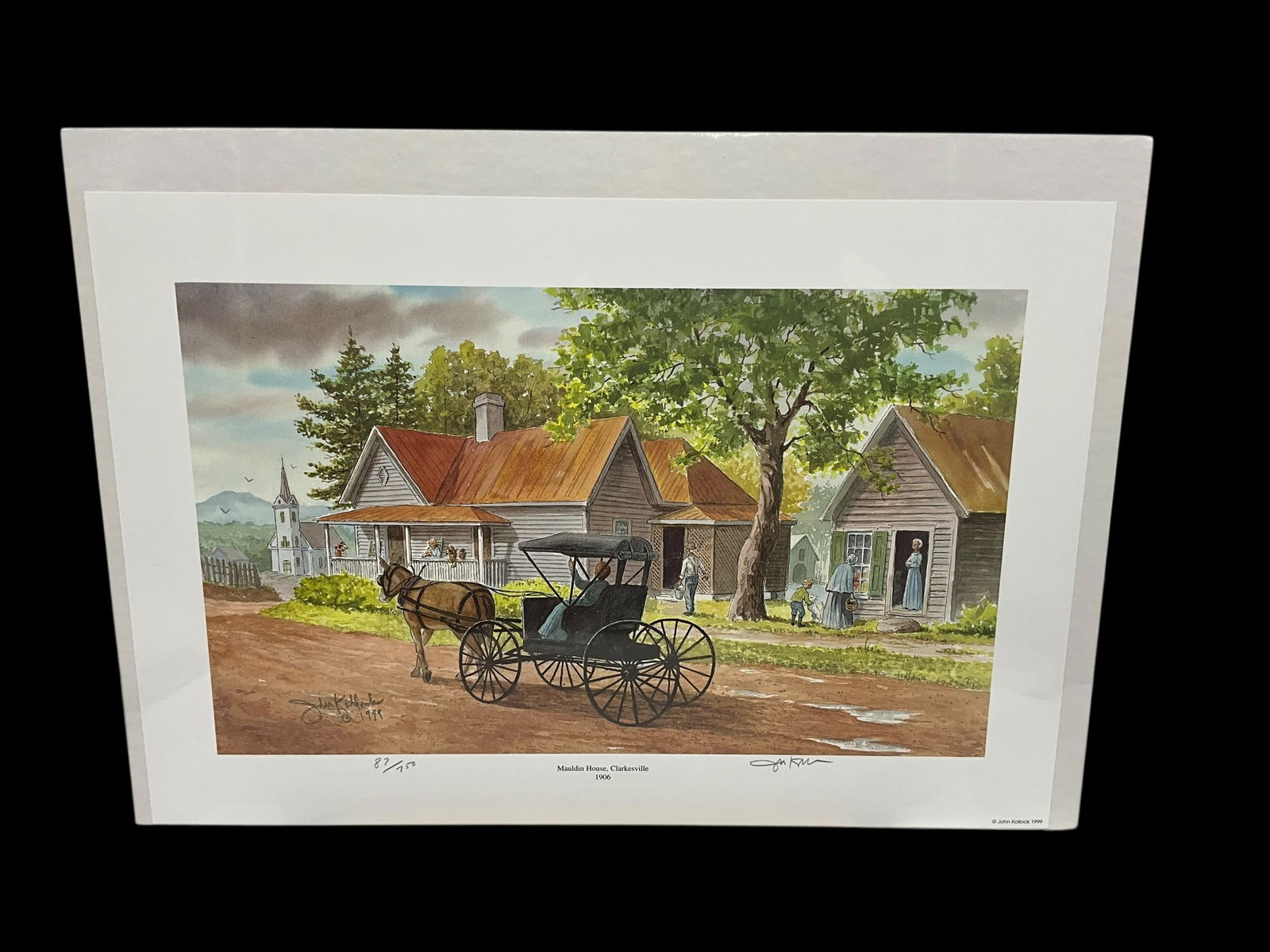 John Kollock - Mauldin House, Clarkesville 1906 - 87/750: Sealed print in excellent condition. Pencil signed with info on back. Measures 19" x 13".