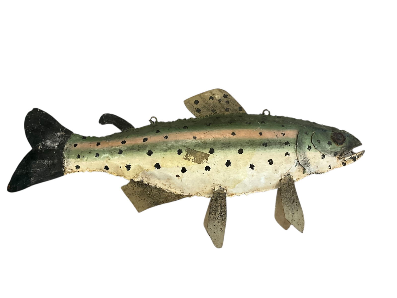 Large Metal Hanging Fish Spotted Trout (1 of 2)