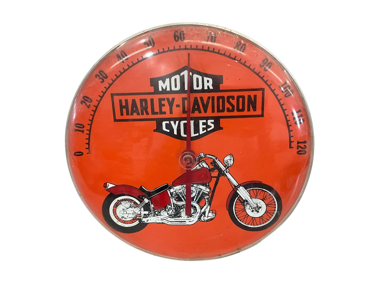 Round Harley Davidson Thermometer (1 of 2)