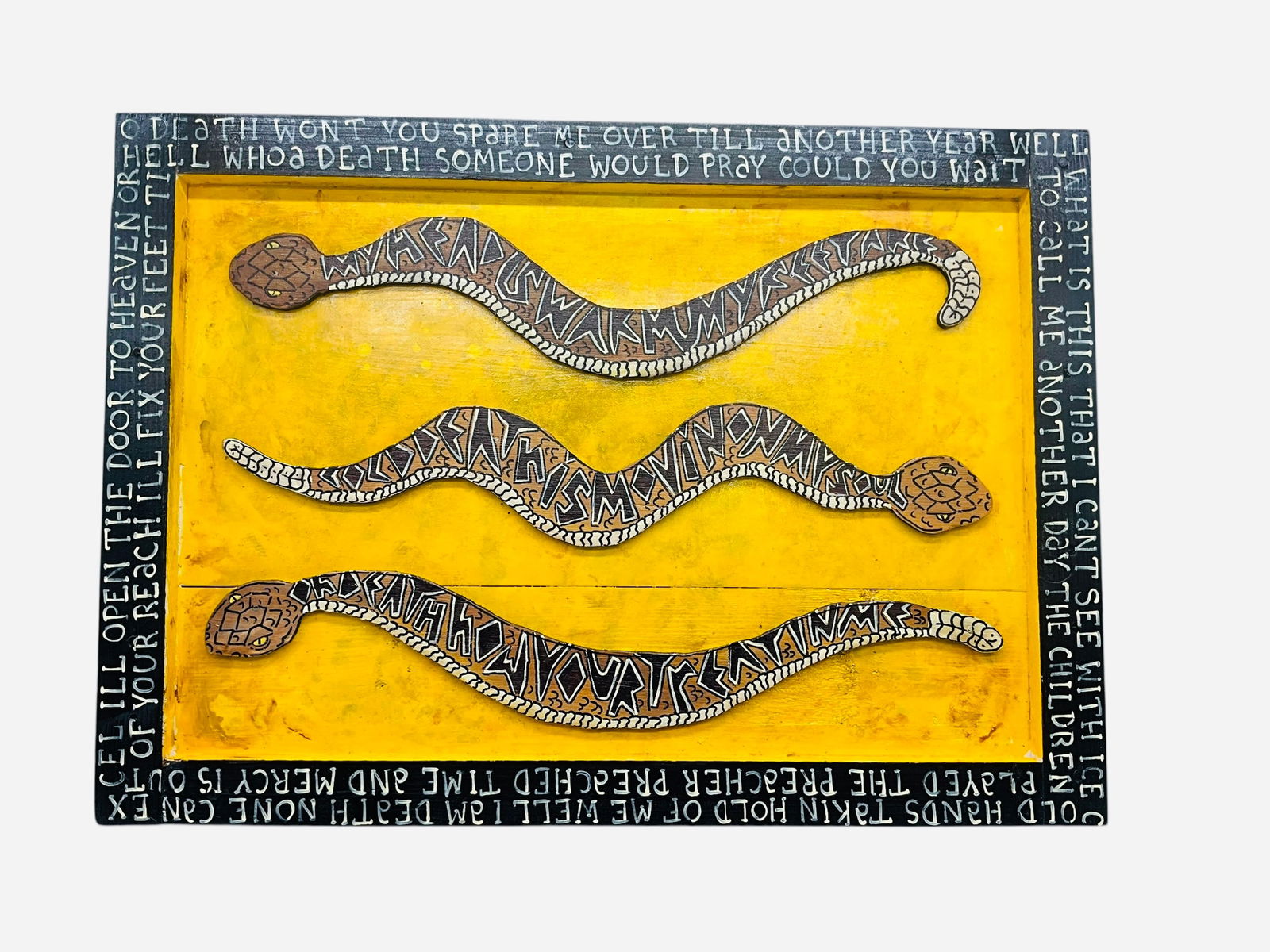 Eric Cunningham Folk Art - Hidden Message Serpents (1 of 3)