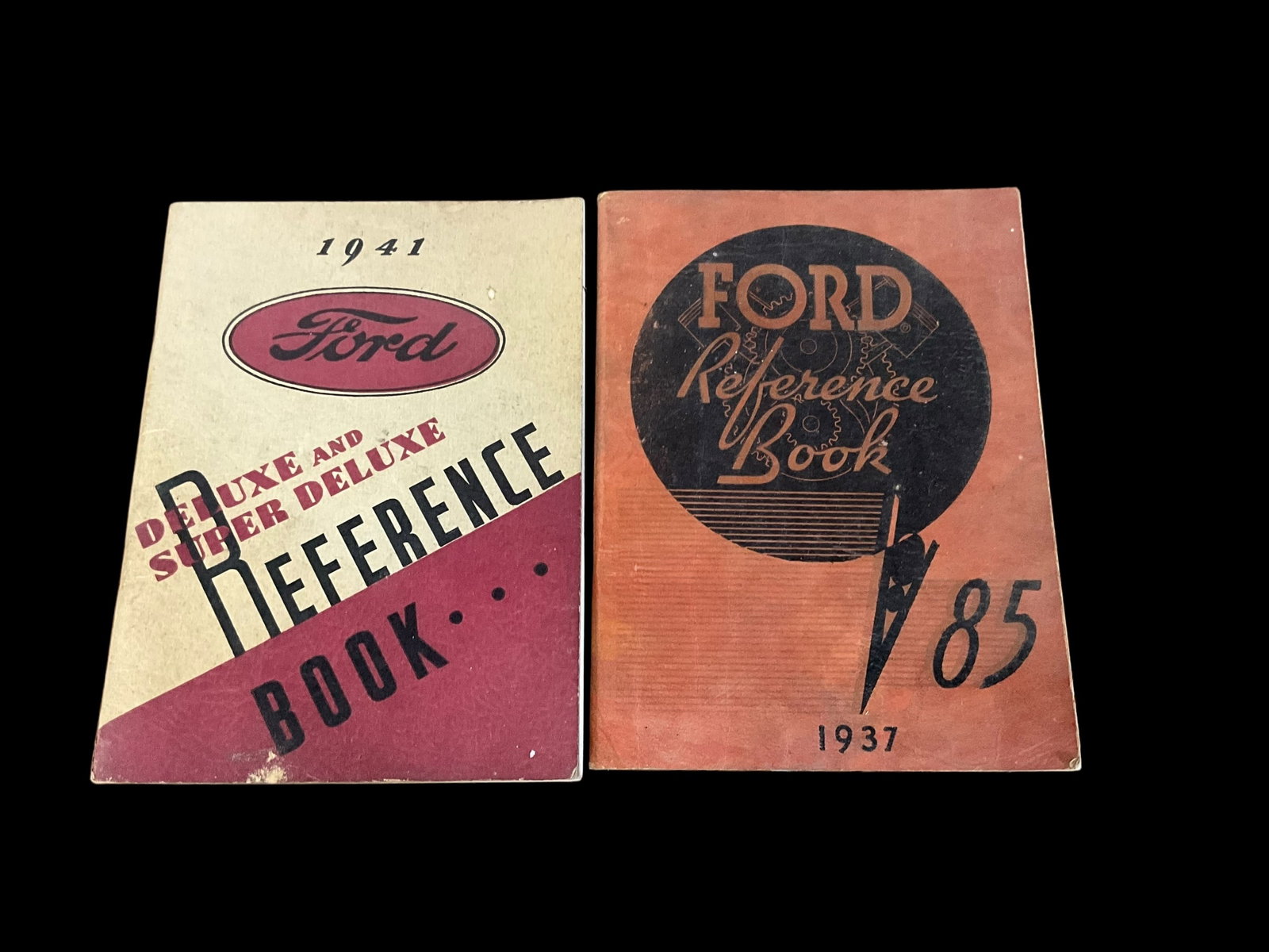 Pair 1937 1941 Ford Reference Guides Booklets: Overall good condition. See photos.