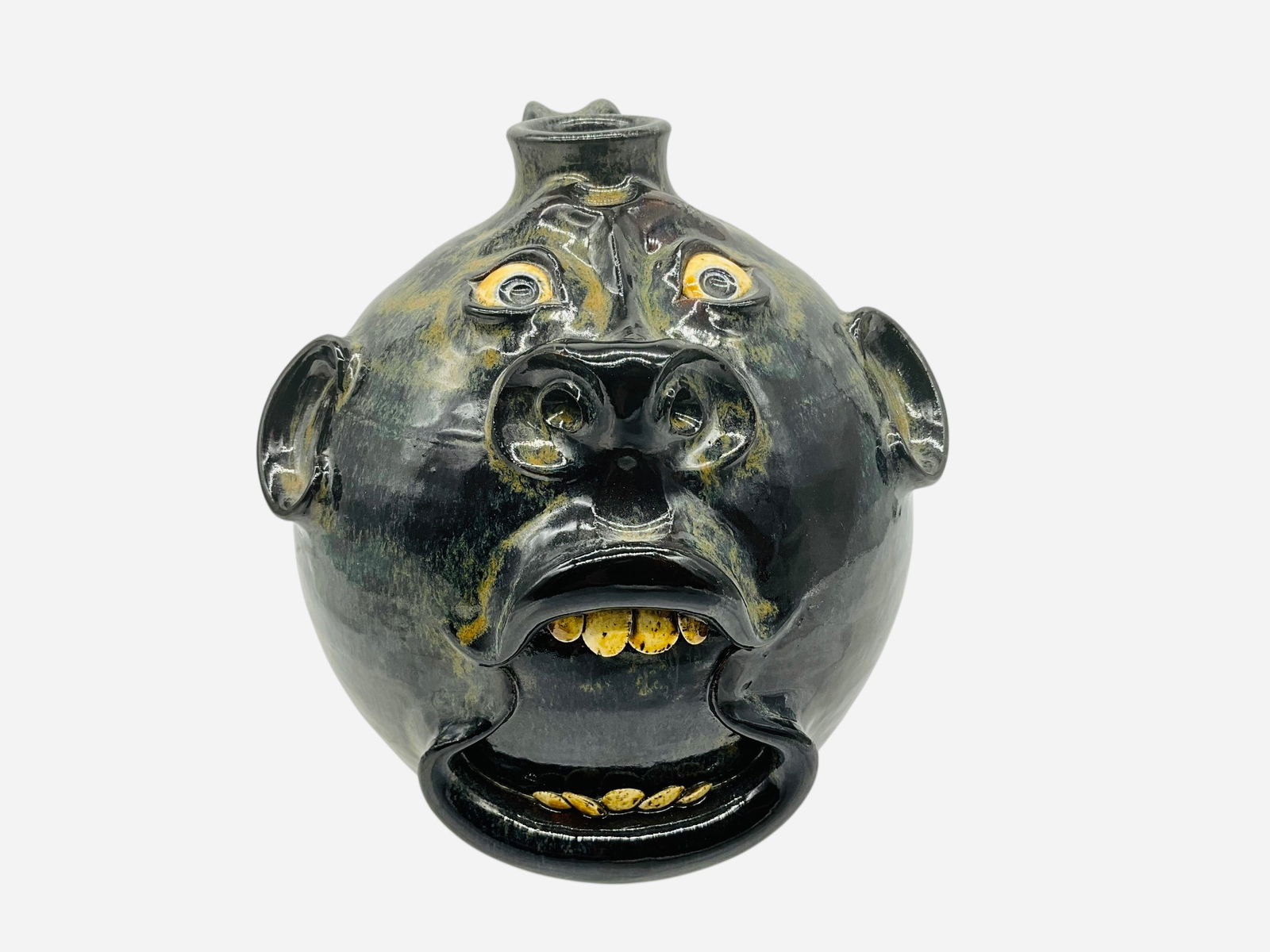 Roger Corn Face Jug With Awesome Color Dated 2000 (1 of 5)