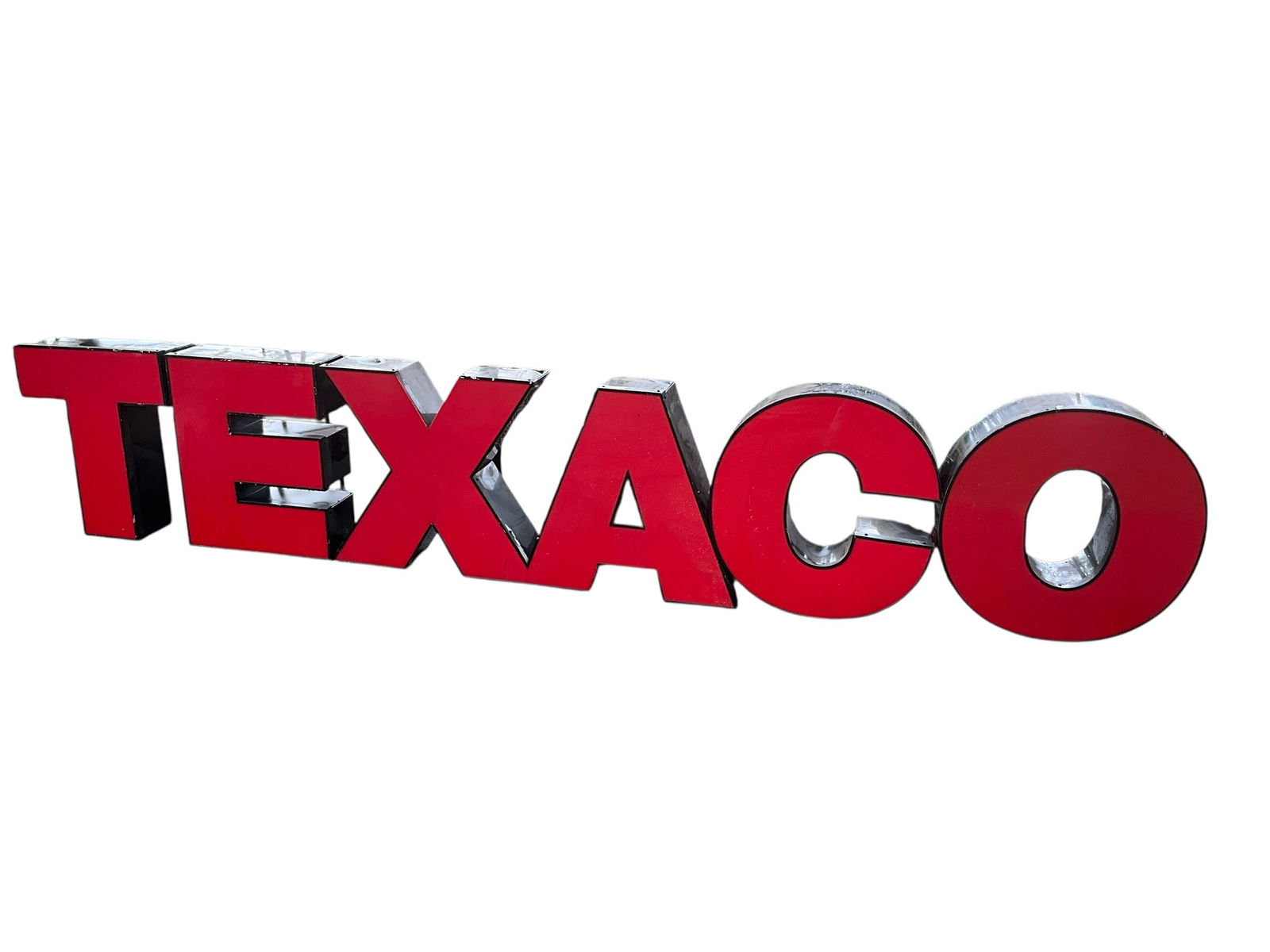 Huge 15 Foot TEXACO Lighted Letter Advertising Sign / Collins Signs Inc (1 of 9)