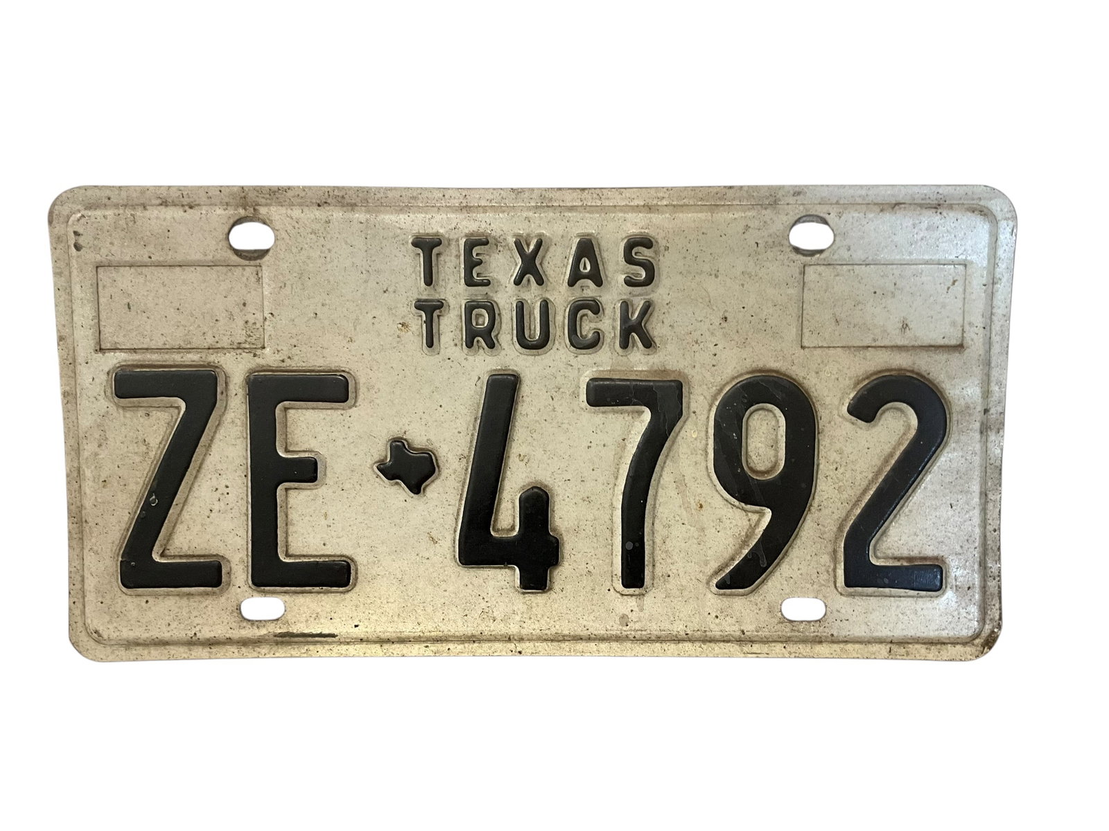 Texas Truck Auto License Plate Tag: Used condition. See photos.