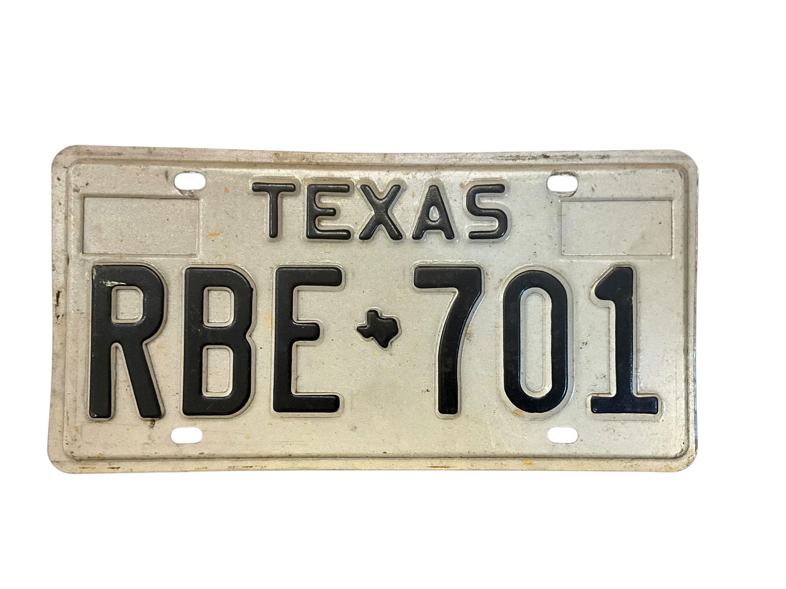 Vintage Texas Auto License Plate Tag (1 of 2)
