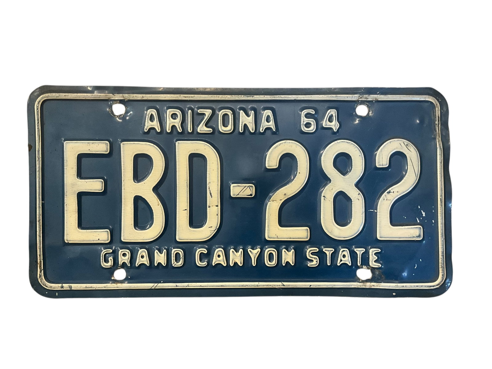 1964 Arizona Auto License Plate Tag: Used condition. See photos.