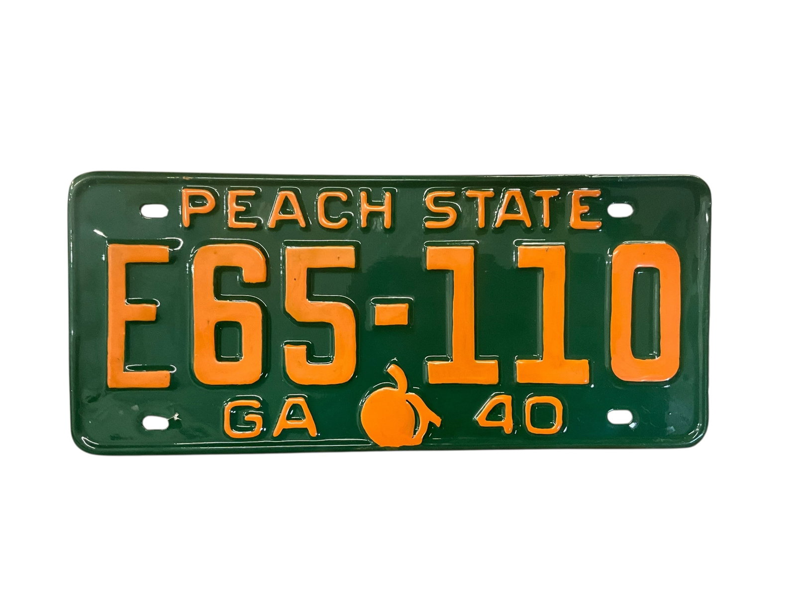 1940 Georgia Auto License Plate Tag (1 of 2)