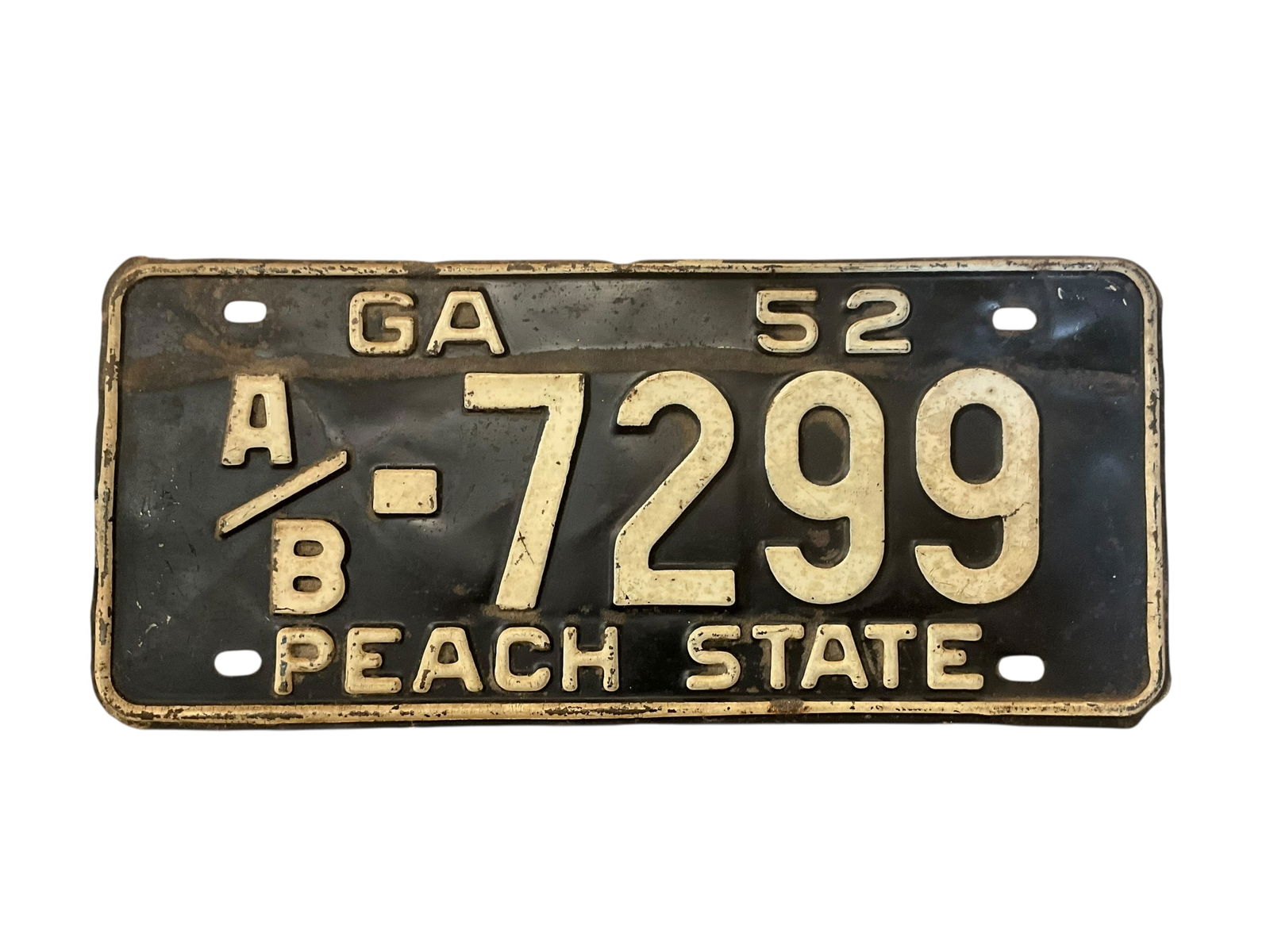 1952 Georgia Auto License Plate Tag (1 of 2)